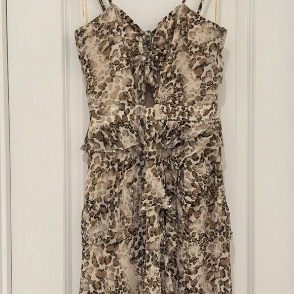 Bardot Briana Keyhole front cocktail dress - beige - Picture 3 of 7
